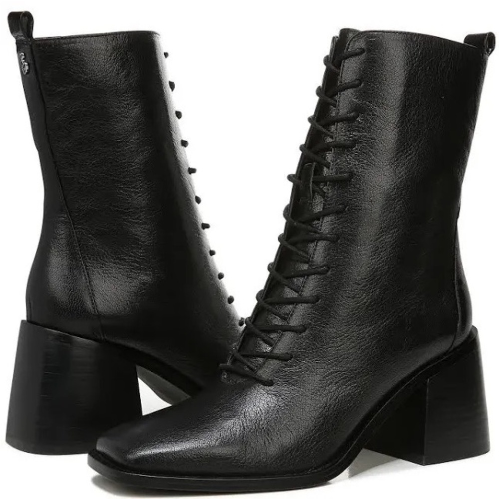 Sam Edelman Westie Black Leather Boot